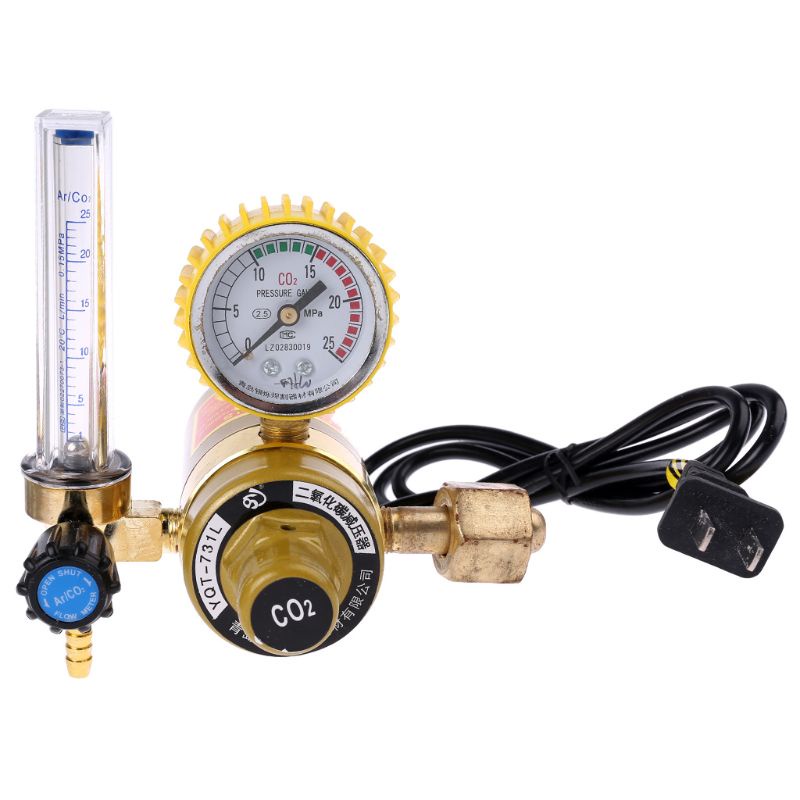 EDB* อัพเกรด CO2 Pressure Regulator Co2 Regulator เชื่อมขวดแก๊สคาร์บอนไดออกไซด์