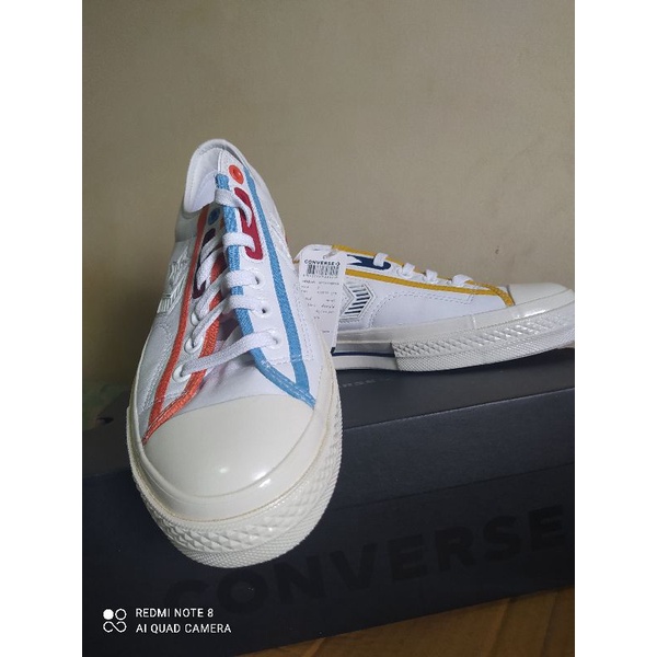 Converse star player ox white leather