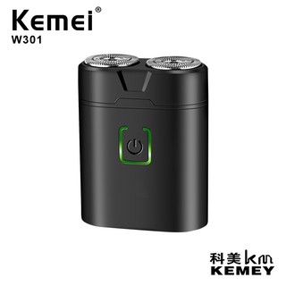 Kemei Mini Electric Shaver For Men Electric USB Rechargeable Beard Trimmer Portable Waterproof Shaving Machine KM-W301