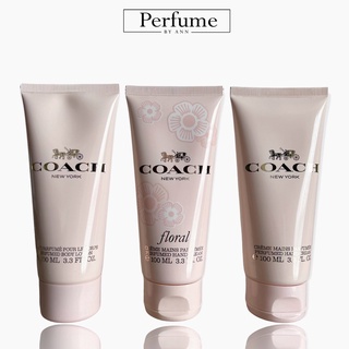 Coach Body Lotion &amp; Hand Cream 100 ml พร้อมกล่อง (ของแท้ 100%) : โลชั่นน้ำหอม โค้ช