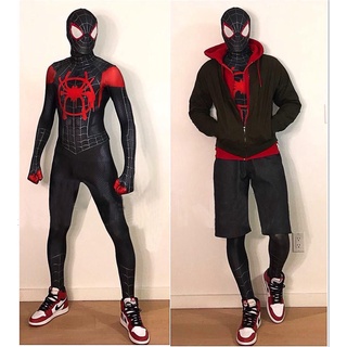 ชุดคอสเพลย์ Spider-Verse Miles Morales สําหรับเด็ก และผู้ใหญ่