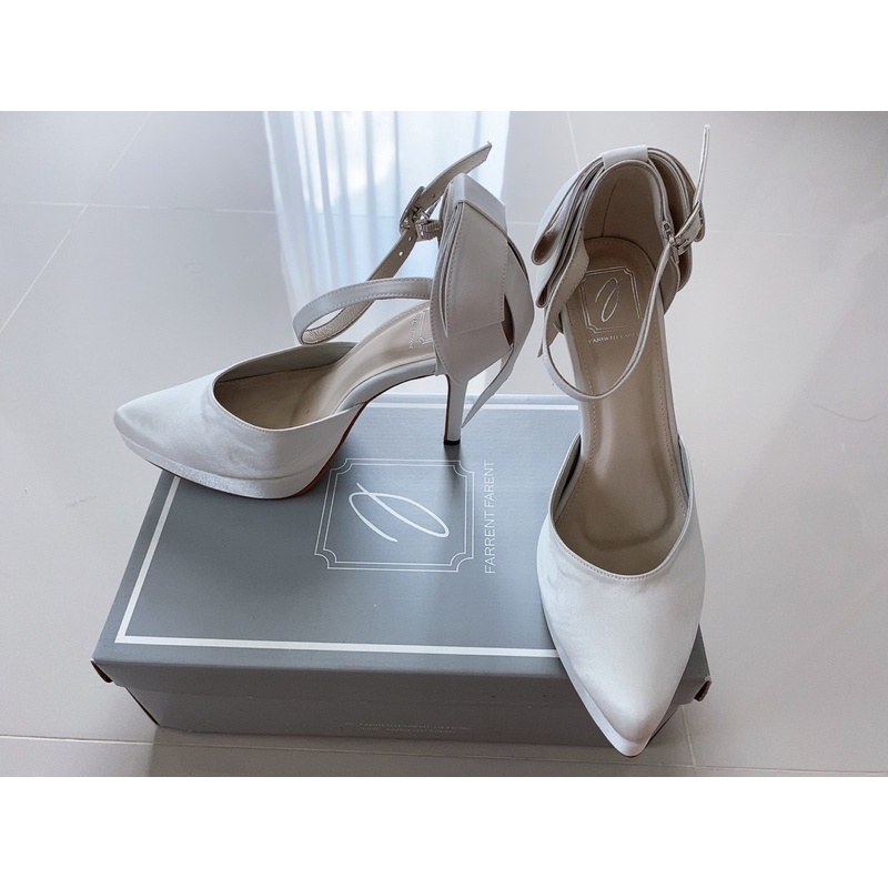 farrent farent bow satin white size 40