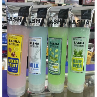 Sasha Body spa gel เจลขัดขี้ไคล้ ให้หลุดง่าย ผิวขาวเนียนขึ้น ซาซ่า 350 ml