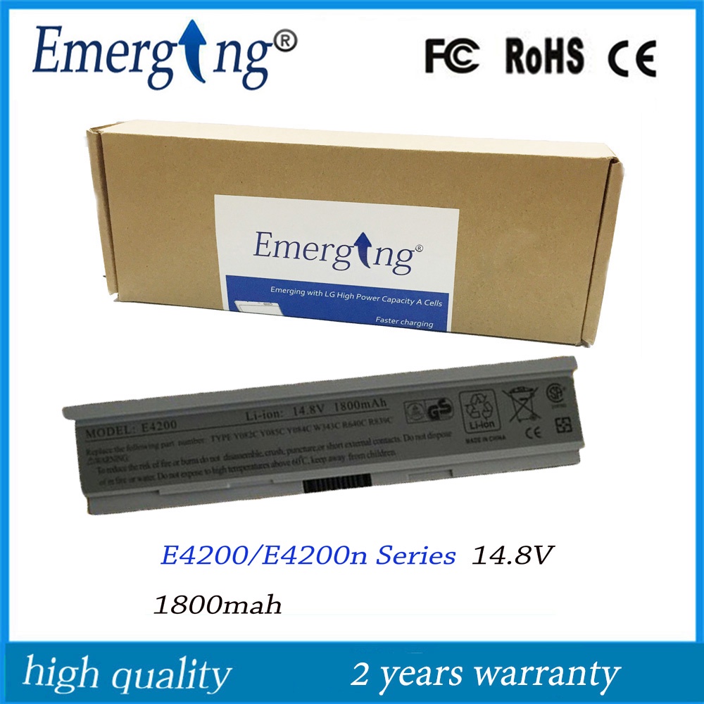 4cells 14.8V New High Quality  Laptop Battery for Dell E4200 00009 312-0864 451-10644 453-10069 F586