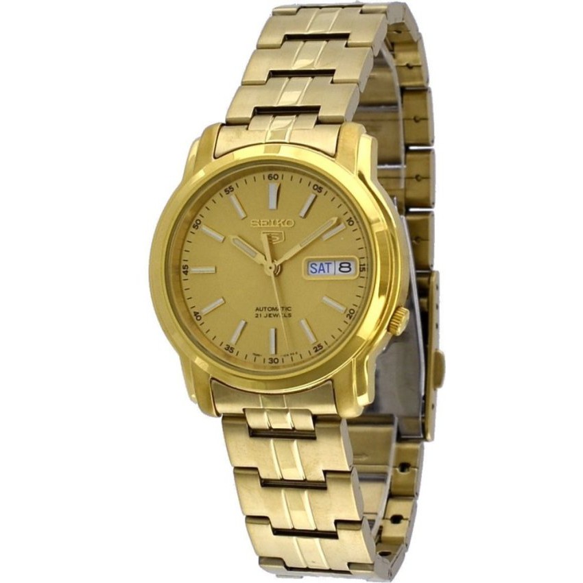 🔥ลดเพิ่ม 330 ใส่โค้ด INCZ8H3🔥 ﻿Seiko  5 Sports  Automatic  นาฬิกาข้ิอมือผู้ชาย  Gold   รุ่น  SNKL86K1