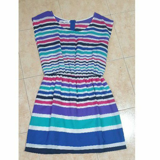 Cps เดรสสั้น เดรสจั๊มเอว ของแท้