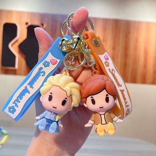 Coffeejoy พวงกุญแจ จี้การ์ตูนเจ้าหญิงดิสนีย์ เอลซ่า สโนว์คันทรี่ เอลซ่า น่ารัก แฟชั่น สําหรับห้อยกระเป๋า