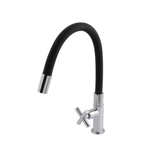 ก๊อกซิงค์เดี่ยวเคาน์เตอร์ LUZERN FC-5555B สีดำSINK FAUCET SINGLE LUZERN FC-5555B BLACK