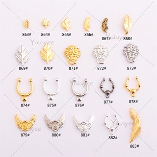 Yalayee [Manicure Accessories] の หมุดย้ําใบไม้ โลหะผสม สไตล์ญี่ปุ่น 5 ชิ้น