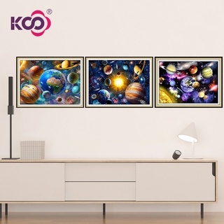 Ks ภาพจิตรกรรมสีน้ํามันโมเสค ติดประดับเพชร พลอยเทียม รูปดาวเ…