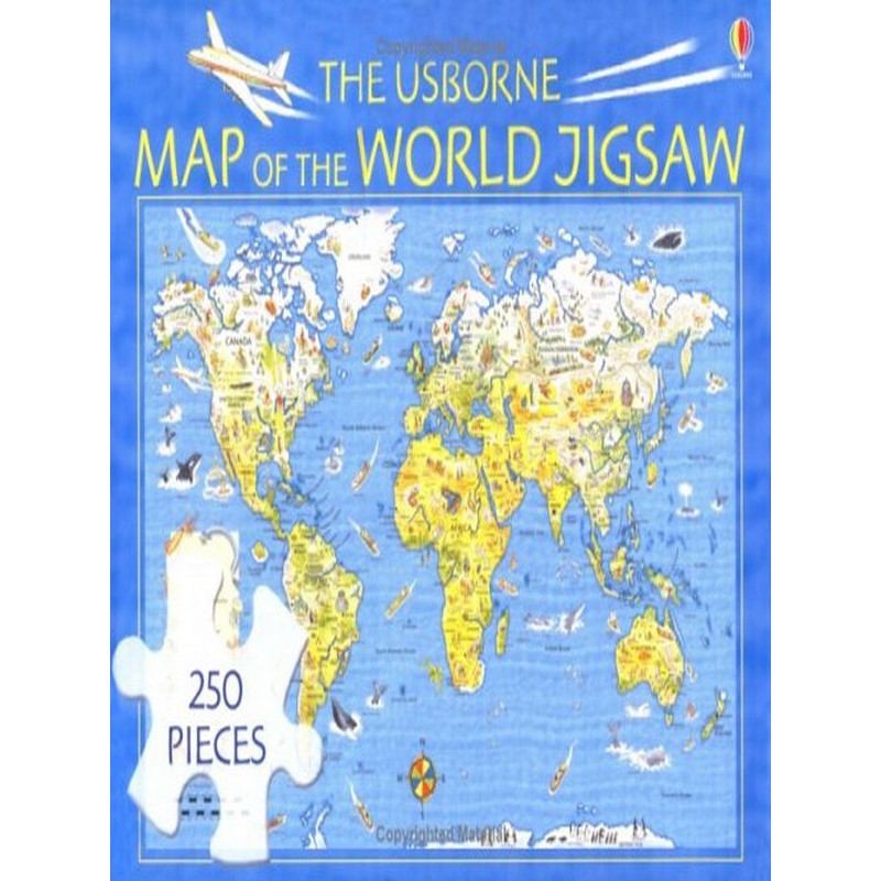 Asia Books หนังสือภาษาอังกฤษ USBORNE MAP OF THE WORLD JIGSAW, THE (NEW ED.)