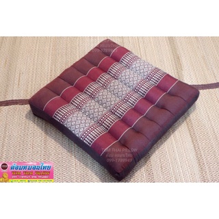 TomThai Pillow เบาะรองนั่ง เบาะนั่งลายไทย ขนาด 40×38 cm.