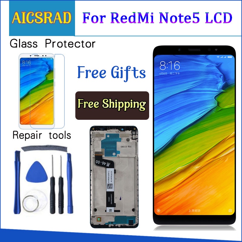 For Xiaomi Redmi Note 5 Pro LCD Display Note 5 Touch Screen Digitizer Assembly Replacement For Xiaomi Redmi Note5 5.99 I