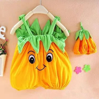 Babyonline(Y358)M4 (โปรลับลูกค้าใหม่ 29.- ส่งด่วน1วัน) ชุดวันฮาโลวีน ชุดฟักทอง ชุดคอสเพลย์เด็ก พร้อมหมวกสุดน่ารัก