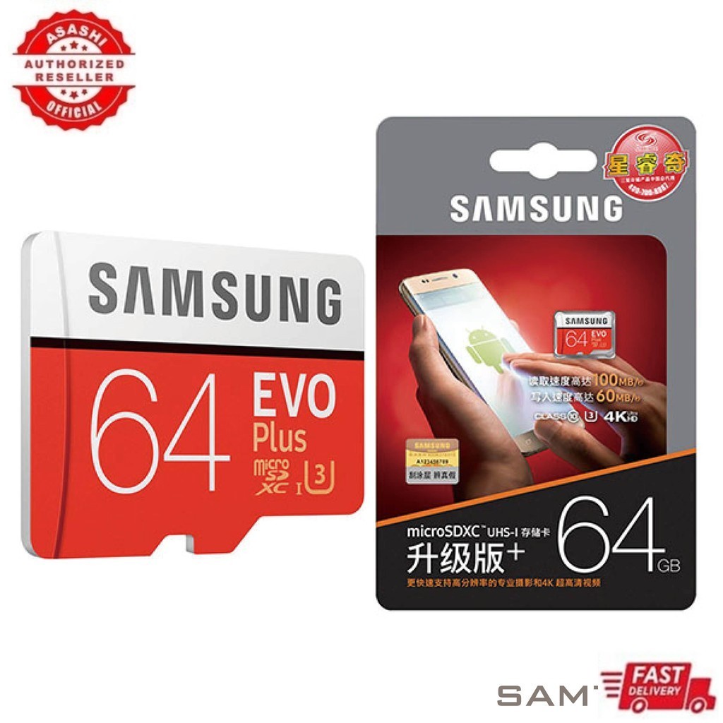 SAMSUNG EVO+ Micro SD 32G 64GB 128GB Memory Card C10 UHS-I TF/SD Cards