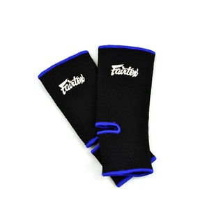 Fairtex Premium Ankle Supports สีดำขอบน้ำเงิน ซัพพอร์ตข้อเท้า พยุงข้อเท้า ที่กระชับกล้ามเนื้อ