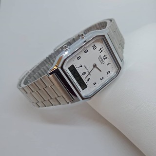 Casio Vintage  AQ-230A-7BMQ นาฬิกาข้อมือผู้ชาย นาฬิกาคาสิโอ้