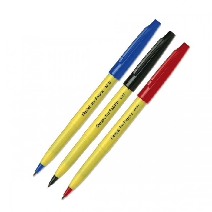 Pens & Inks 39 บาท (KTS)ปากกาเขียนผ้าPentel forfabric M10-A,B,C เลือกสีหมึกได้ Stationery