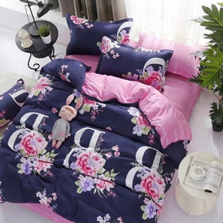 topshop_bed ชุดผ้านวม1 ชุด ครบ6ชิ้น ผ้าปู/ผ้านวม/ปลอกหมอน2/ปลอกหมอนข้าง2 ลาย #198