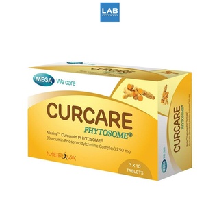 Mega we care Curcare Phytosome 250mg. 30 Tablets - เมก้า เคอแคร์ สารสกัดขมิ้นชัน 250 มิลลิกรัม ขนาด 30 เม็ด