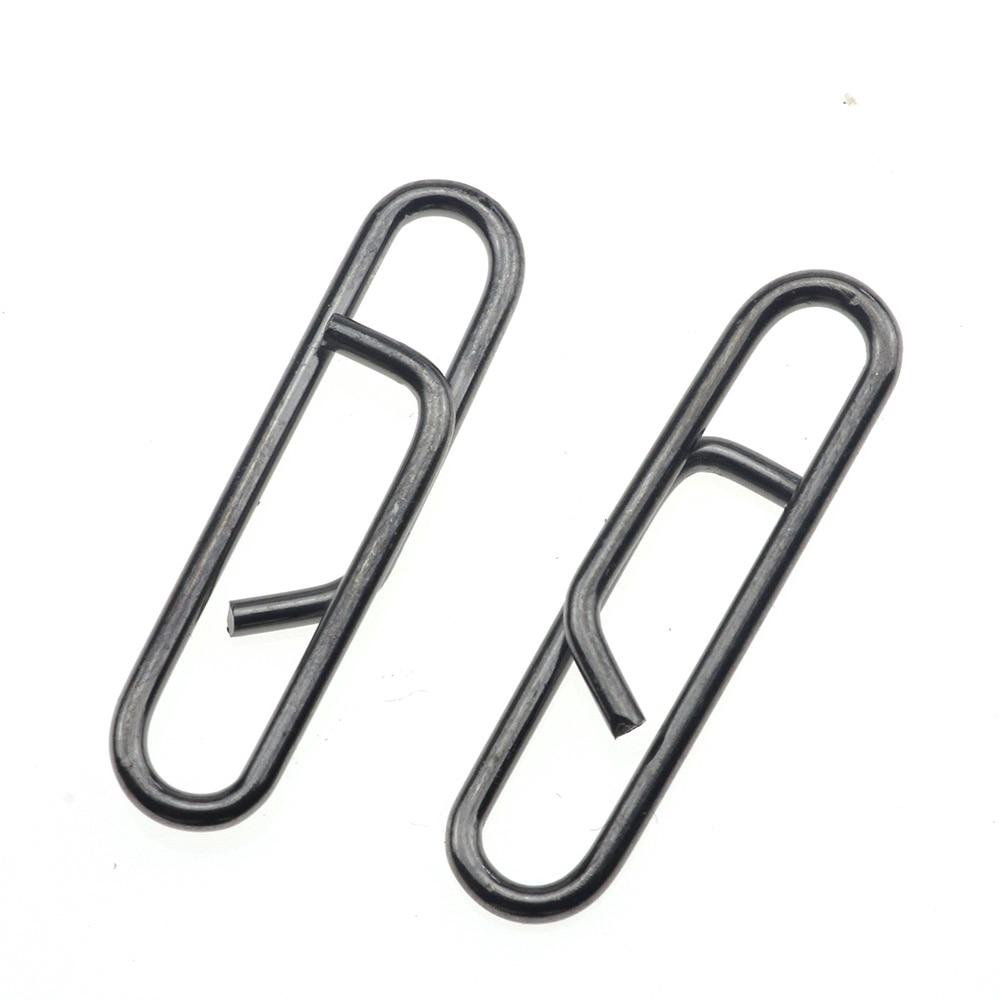 50pcs Powerful Stainless Steel Fast Link Clip Snap Fishing Tackle Quick Change Lead Links Clips Interlock Accessories