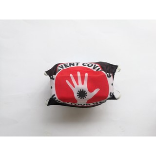 ลาย ล้างมือ ป้องกันโควิด  มัสลิน 3 ชั้น ป้องกันฝุ่น ป้องกันละออง / Prevent Covid Wash Hand Fashion Mask Fabric