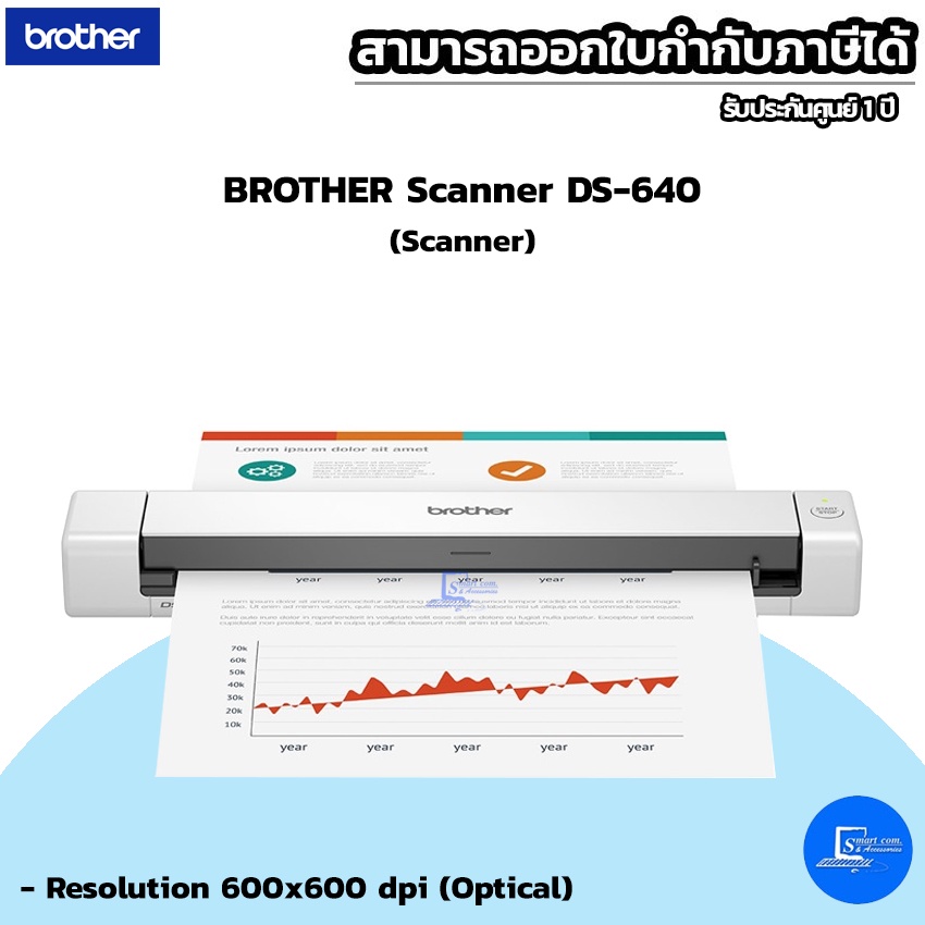 SCANER BROTHER DS-640 เครื่องสแกนเนอร์ บราเทอร์