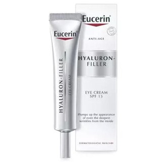 Eucerin Hyaluron Filler Eye Cream SPF15 ยูเซอรีน ไฮยาลูรอน ฟิลเลอร์ อายครีม เติมร่องลึกรอบดวงตา 15ml.