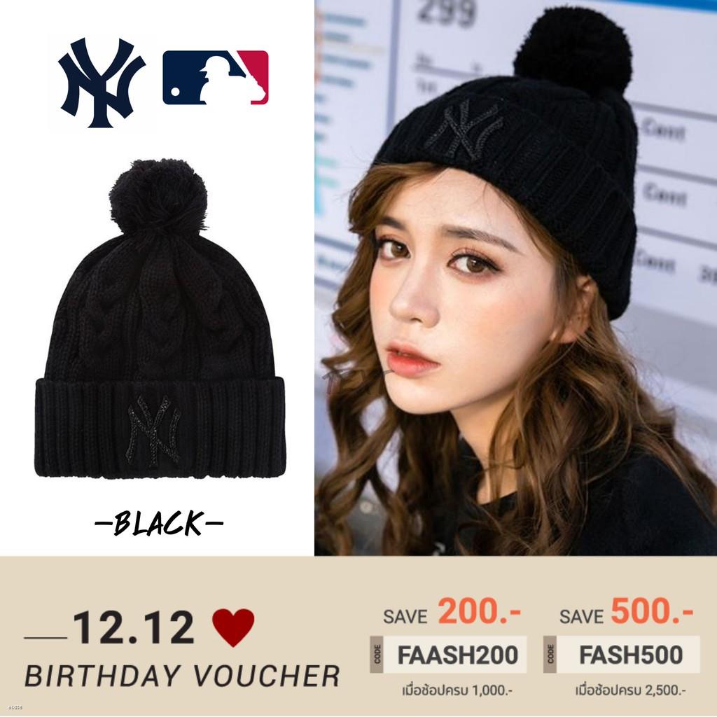 พร้อมส่ง หมวกไหมพรม เเบบถัก NY ของเเท้ NY beanies NYSales