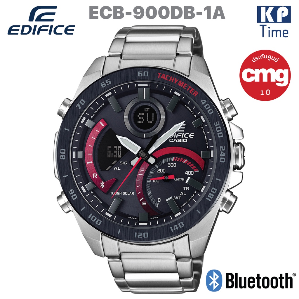 Casio Edifice นาฬิกาข้อมือผู้ชาย สายสแตนเลส รุ่น ECB-900DB-1A ของแท้ประกันศูนย์ CMG