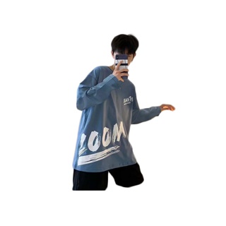 โปรโมชั่น : TS MEN เสื้อยืดแขนยาว เสื้อแขนยาวผู้ชาย เสื้อผ้าแฟชั่นชายสีฟ้าอ่อน สีดำ สีขาวรุ่น 0076
