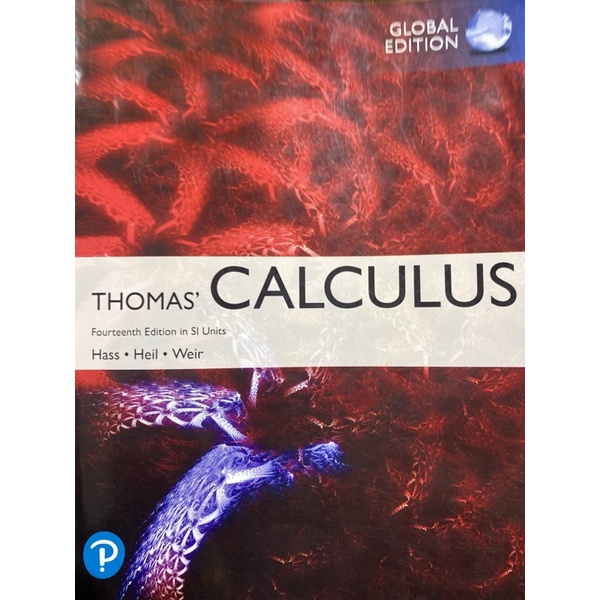 9781292253220 THOMAS' CALCULUS IN SI UNITS (GLOBAL EDITION)