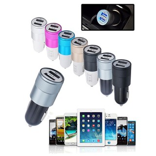 ที่ชาร์จในรถ Car Charger 2 USB มี 2 สี