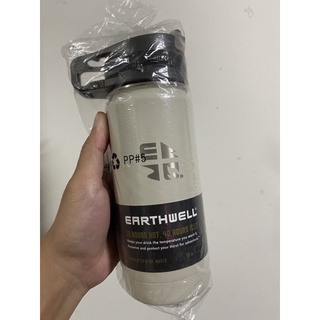 🔥Earthwell กระบอกน้ำเก็บร้อน/เย็น รุ่น 16OZ VACUUM BOTTLE BAJA SAND - ROASTER LOOP CAP