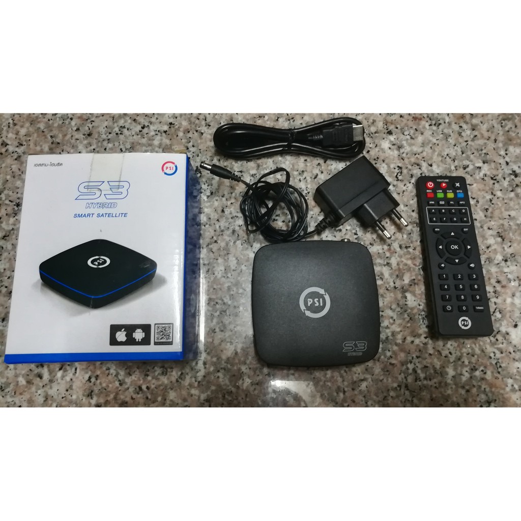 กล่องรับสัญญาณดาวเทียม PSI S3 HYBRID SMART SATELLITE