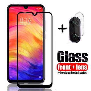 2-in-1 กระจกนิรภัยกันรอยหน้าจอ เลนส์กล้อง สําหรับ xiaomi redmi note 7 xiomi xaomi red mi note 6 pro 4 4x 6a 5 plus s2