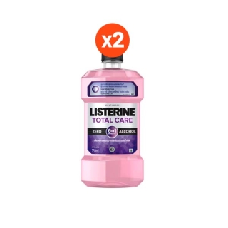 ลิสเตอรีน น้ำยาบ้วนปาก โทเทิลแคร์ซีโร่ 750มล. แพ็คคู่ Listerine mouthwash Total care zero 750ml. Twinpack