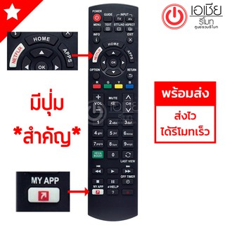 รีโมททีวี พานาโซนิค Panasonic (มีปุ่มNetflix) (ใช้ได้ทุกรุ่นที่รีโมทเหมือนกัน)