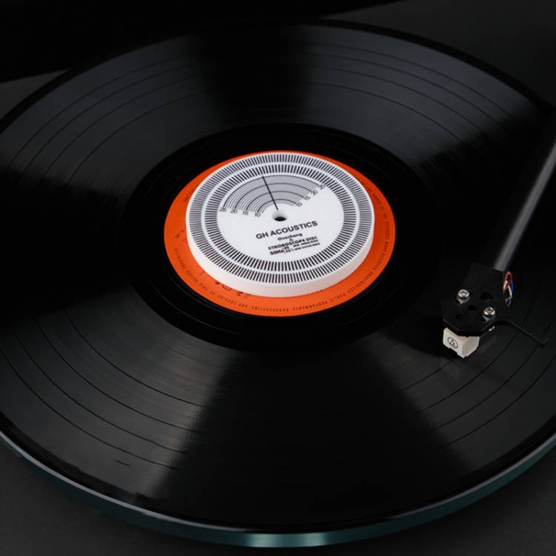 COU ทนทานสําหรับ LP Vinyl Phono Speed Test Disk ไม้บรรทัดการดําเนินงาน