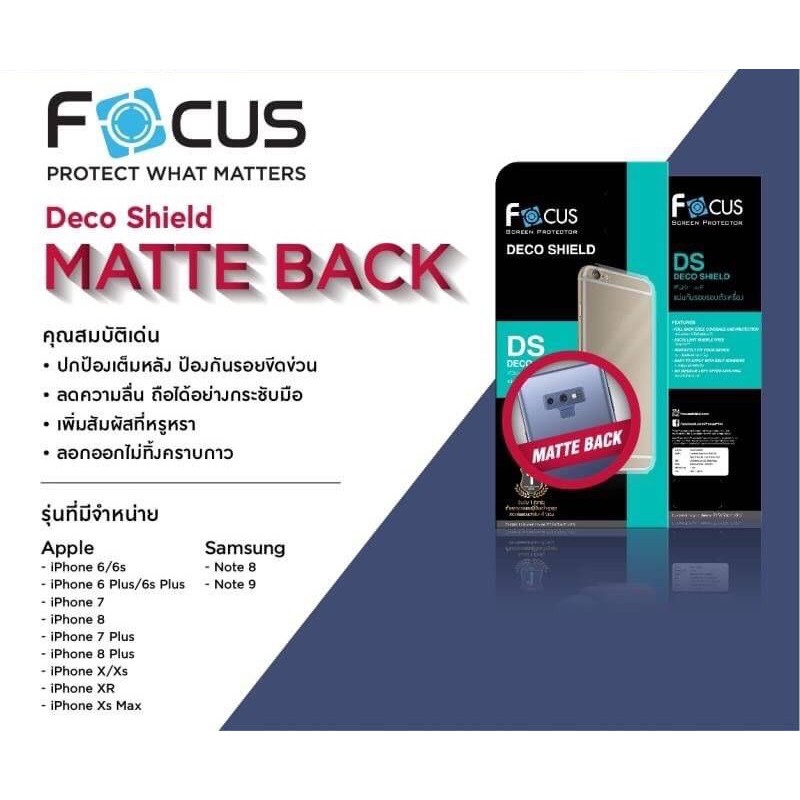 ฟิล์มกันรอย แบบด้าน iphone Xs Max
