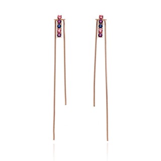 Aevari Rocket Firework Rose Gold Earrings