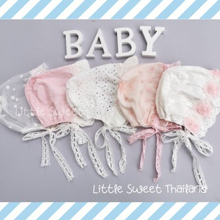 littlesweetthailand Baby Bonnet หมวกเด็ก สำหรับเด็กน้อยสุดน่ารัก แบบผูกใต้คาง