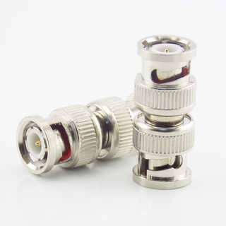 อะแดปเตอร์เชื่อมต่อ RF RG59 Video Male To BNC Male Coupler BNC 10 ชิ้น สําหรับกล้องวงจรปิด ระบบรักษาความปลอดภัย