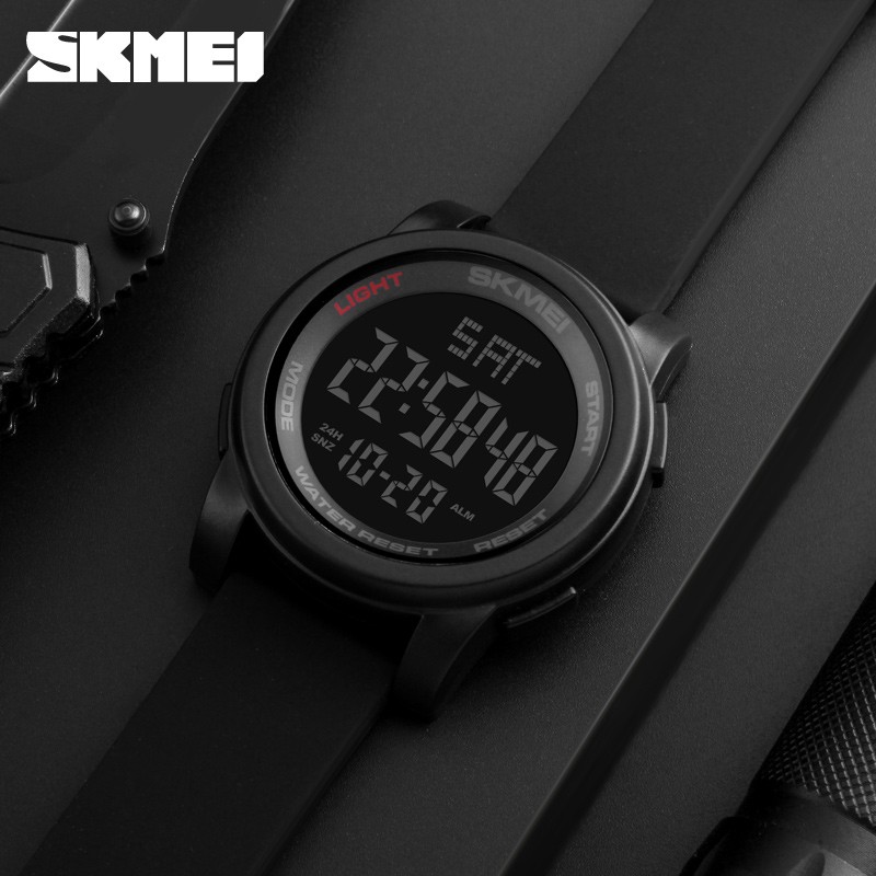 Skmei 1257 นาฬิกาข้อมืออิเล็กทรอนิกส์ อเนกประสงค์ สไตล์สปอร์ต สําหรับผู้ชาย นักเรียน ขายดี