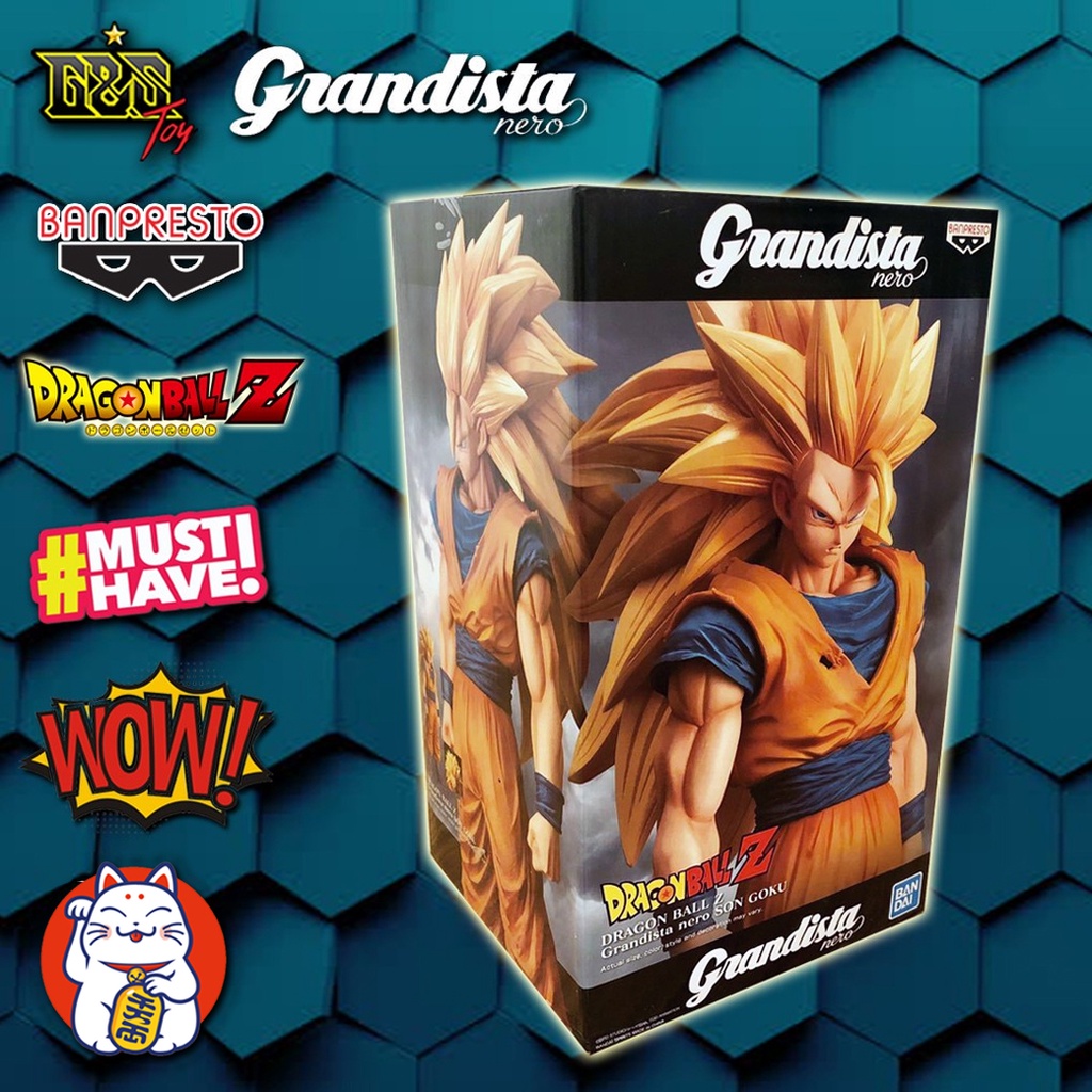 Banpresto : Grandista Nero  - Goku Super Saiyan 3 จากเรื่อง Dragonball ดราก้อนบอล