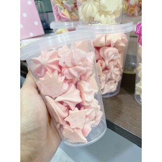 [พร้อมส่ง]🍓เมอแรงค์สตอเบอรี่ 60 กรัม หอมกรอบอร่อย ได้รสชาติเต็มๆคำ