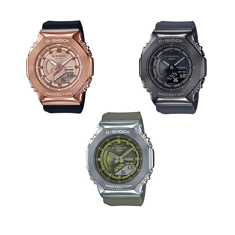 GM-S2100-3 , GM-S2100PG-1A4 , GM-S2100B-8 G-SHOCK MINI กรอบโละหะ ของแท้100% มีประกันศูนย์ CMG 1ปี