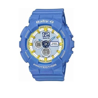 CASIO Baby-G นาฬิกาข้อมือผู้หญิง Blue Resin Strap รุ่น BA-120-2BDR