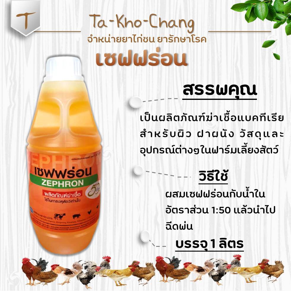 เซฟฟร่อน ผลิตภัณฑ์ฆ่าเชื้อ ยาไก่ชน ยาไก่ตี ฆ่าเชื้อแบคทีเรียสำหรับพื้นผิว