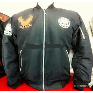 เสื้อแจ็กเก็ต Harley Davidson - 115 ปี ลายกะโหลกศีรษะ - Bar and Shield - Eagle - Bomber - Racing - -